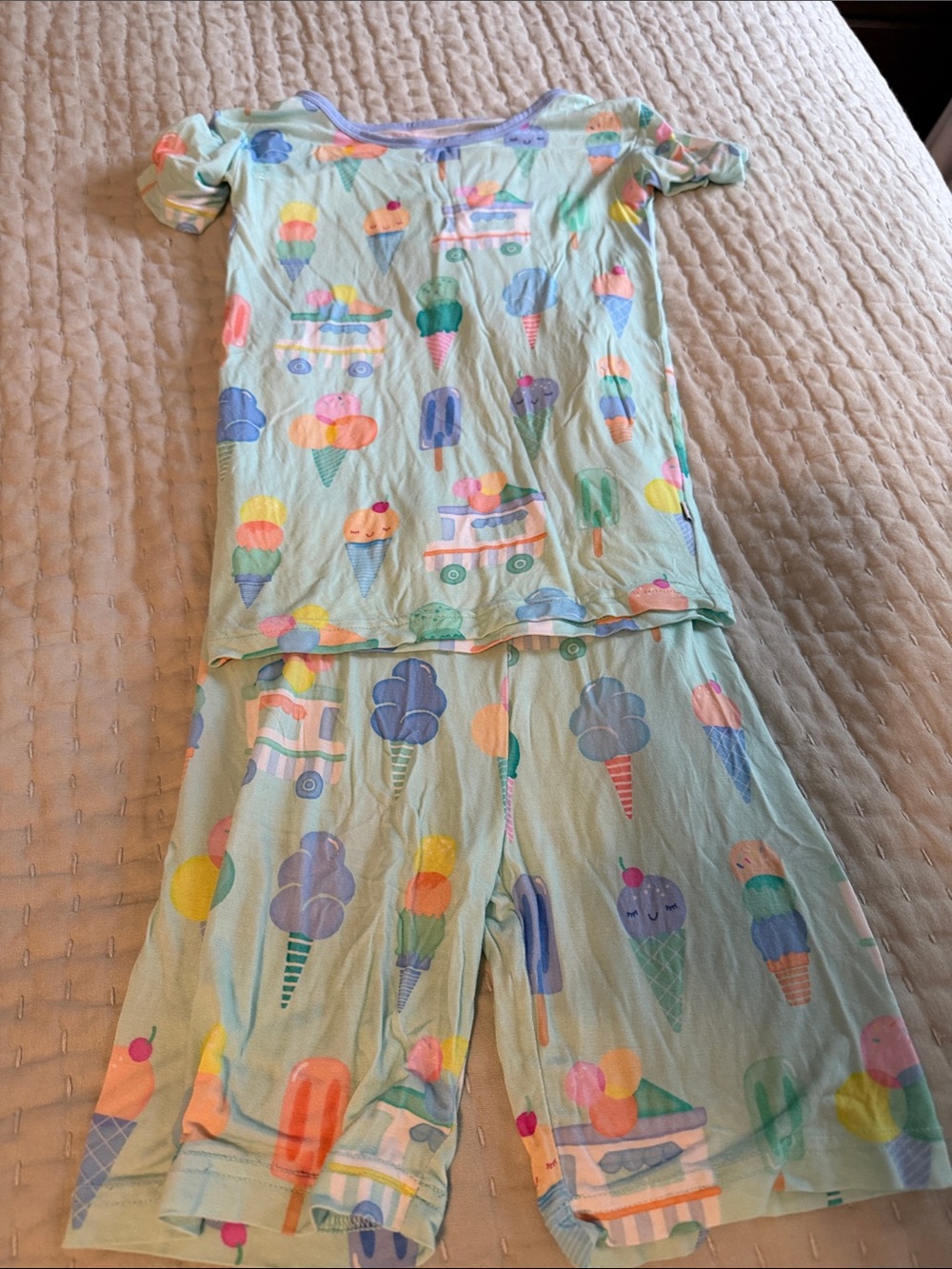 Little Sleepies Mint Ice Cream Print Pajama Set